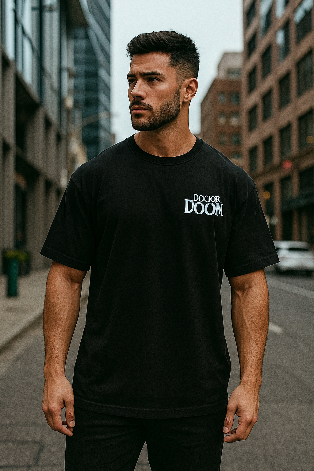 Wavy Dr Doom Oversized T-Shirt