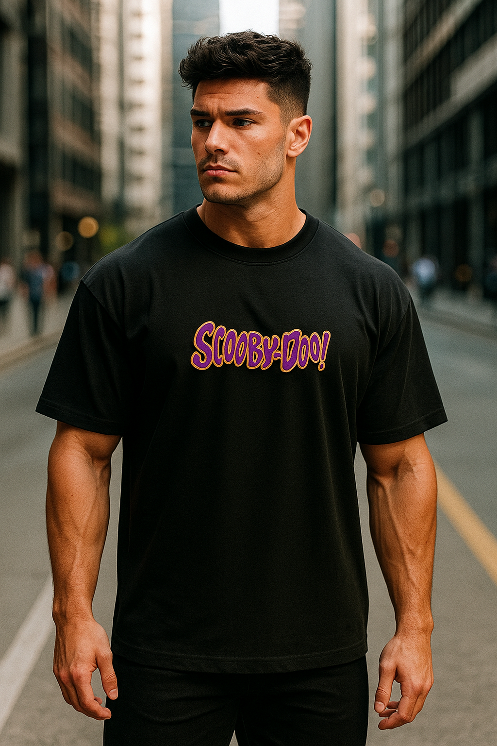 Wavy Scooby Doo Oversized Classic T-Shirt