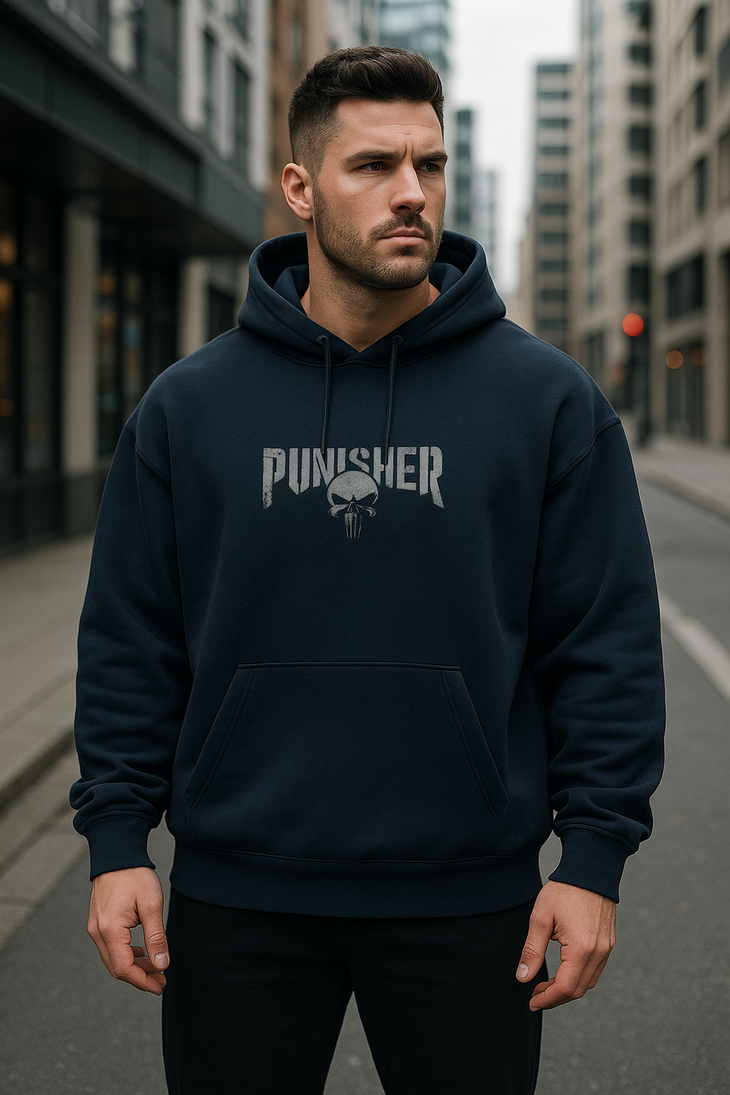 Wavy The Punisher Unisex Oversized Hoodie