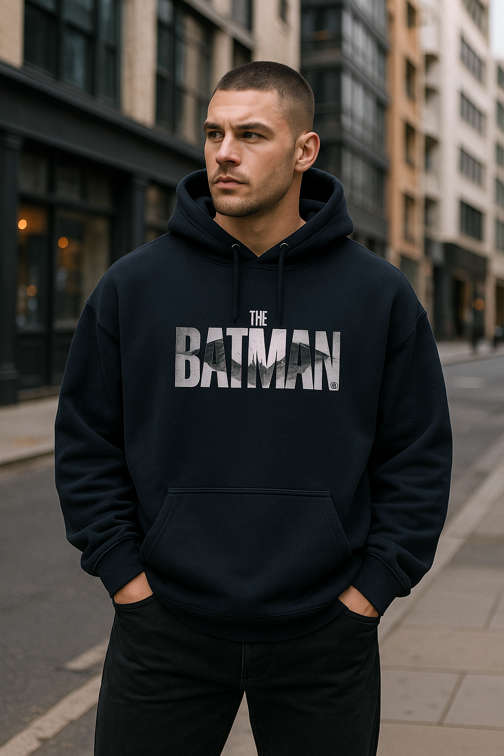 Wavy The Batman Unisex Oversized Hoodie
