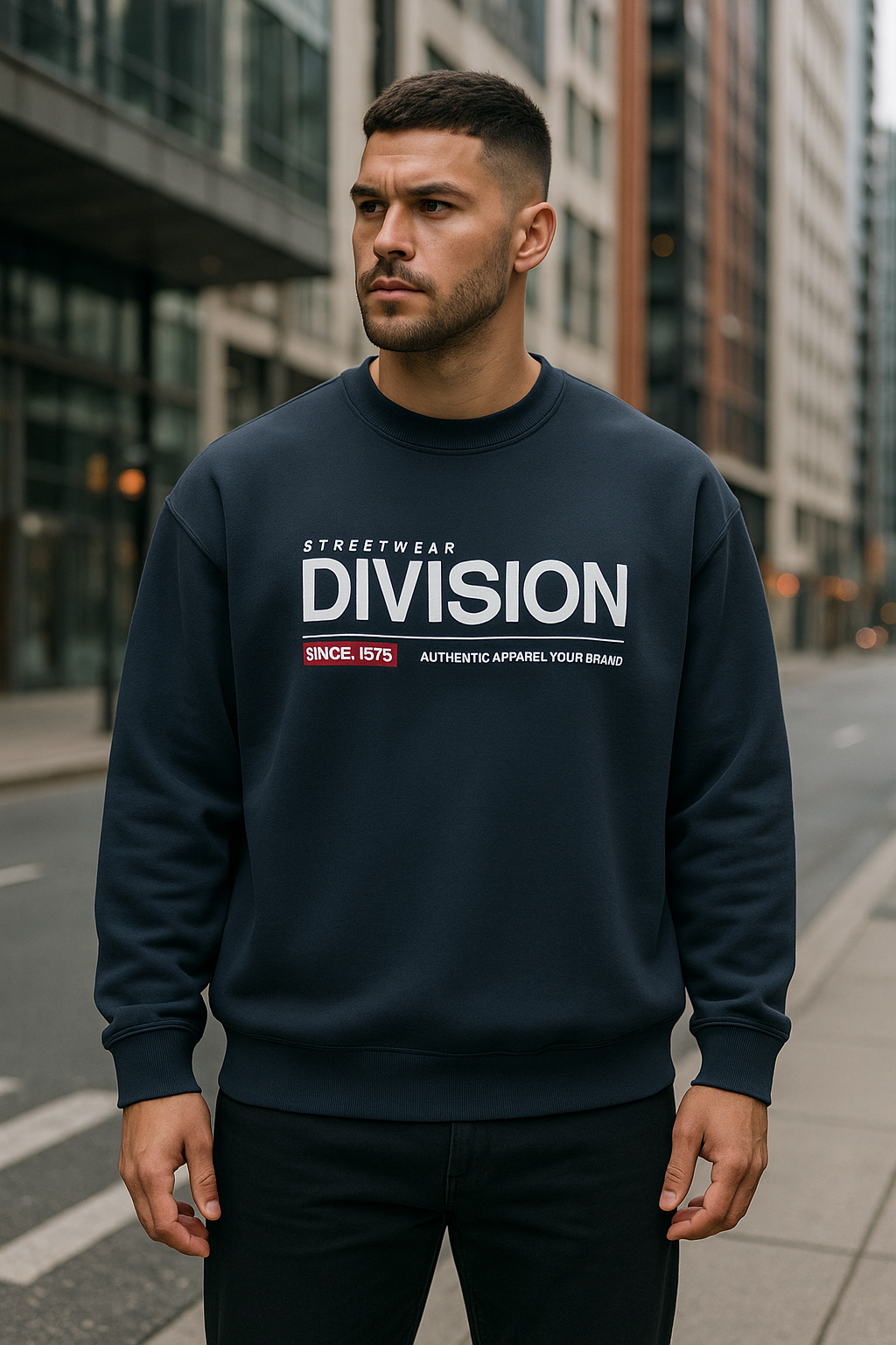 Wavy Division Street Wear Unisex Sweatshirt