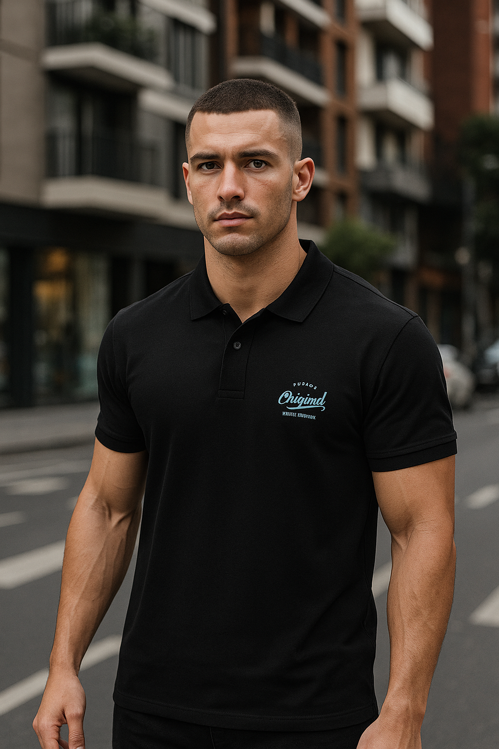 Wavy Retro Culture Superior Men's Polo T-shirt