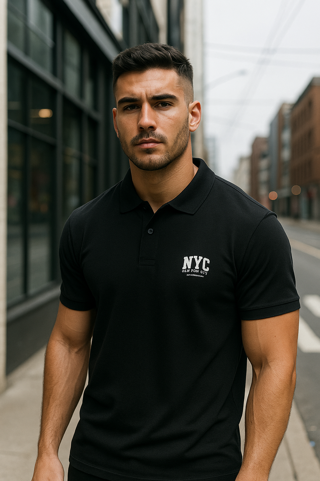 Wavy New York City EST. 1898 Men's Polo T-shirt