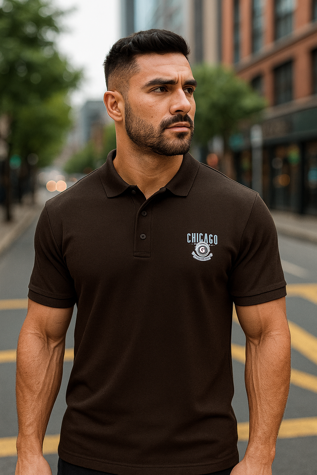 Wavy Chicago EST. 1986 Men's Polo T-shirt