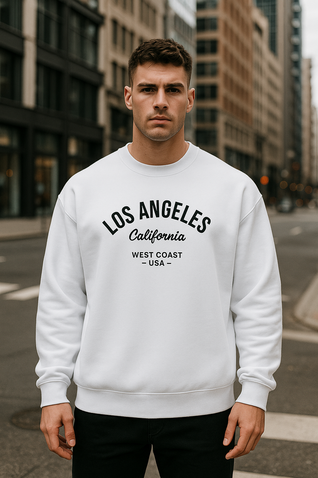 Wavy Los Angeles Unisex Oversized Sweatshirt