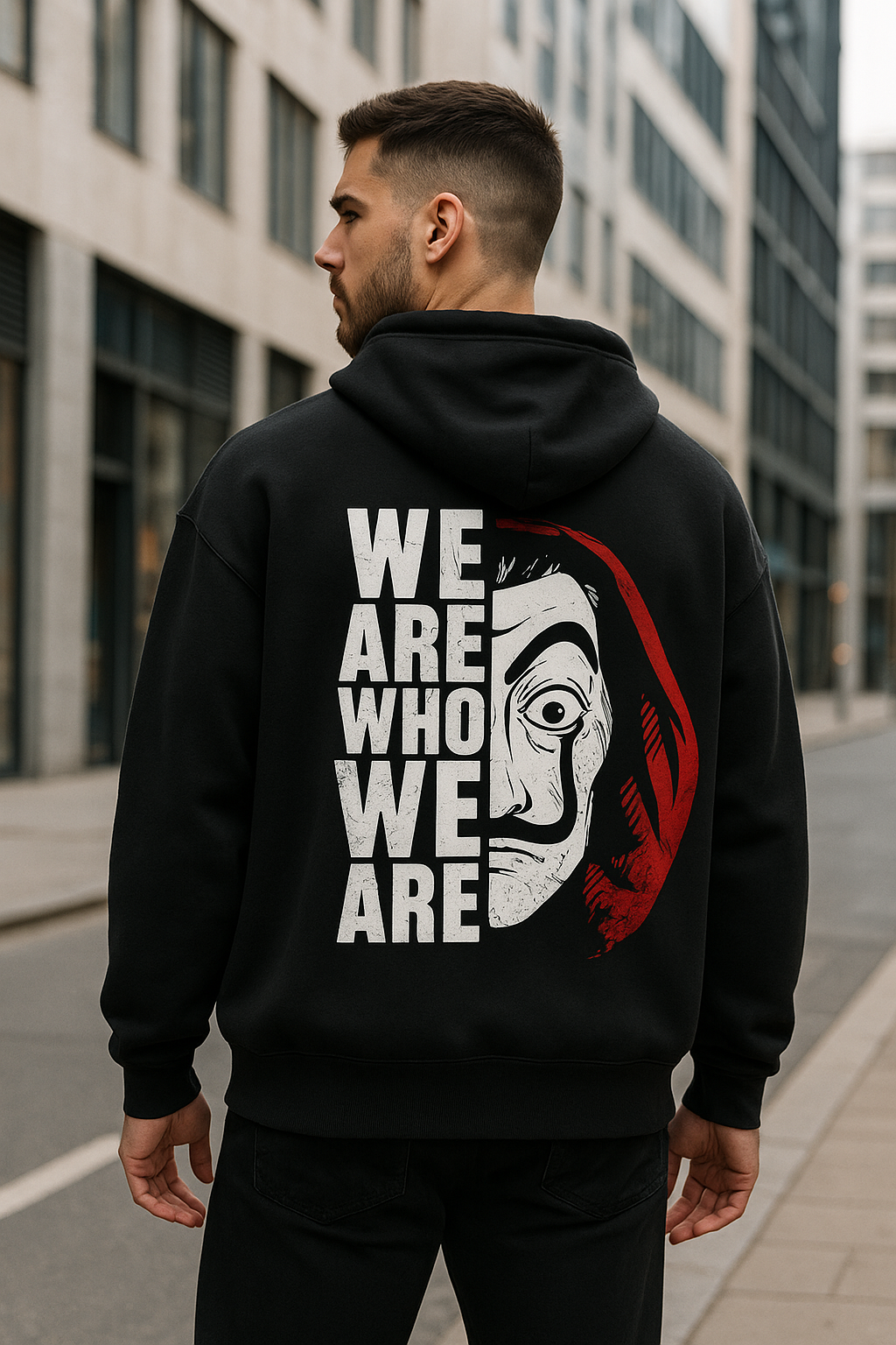 Wavy LA CASA DE PAPEL Unisex Oversized Hoodie
