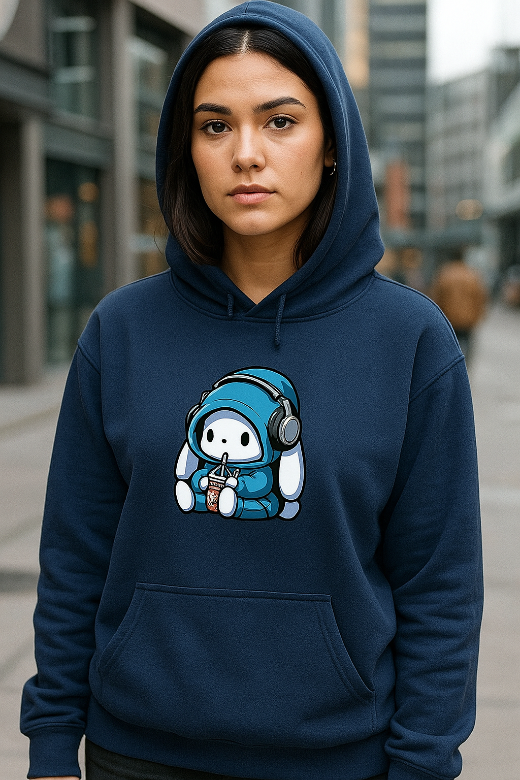 Wavy Women's Cute Bunny Hoodie