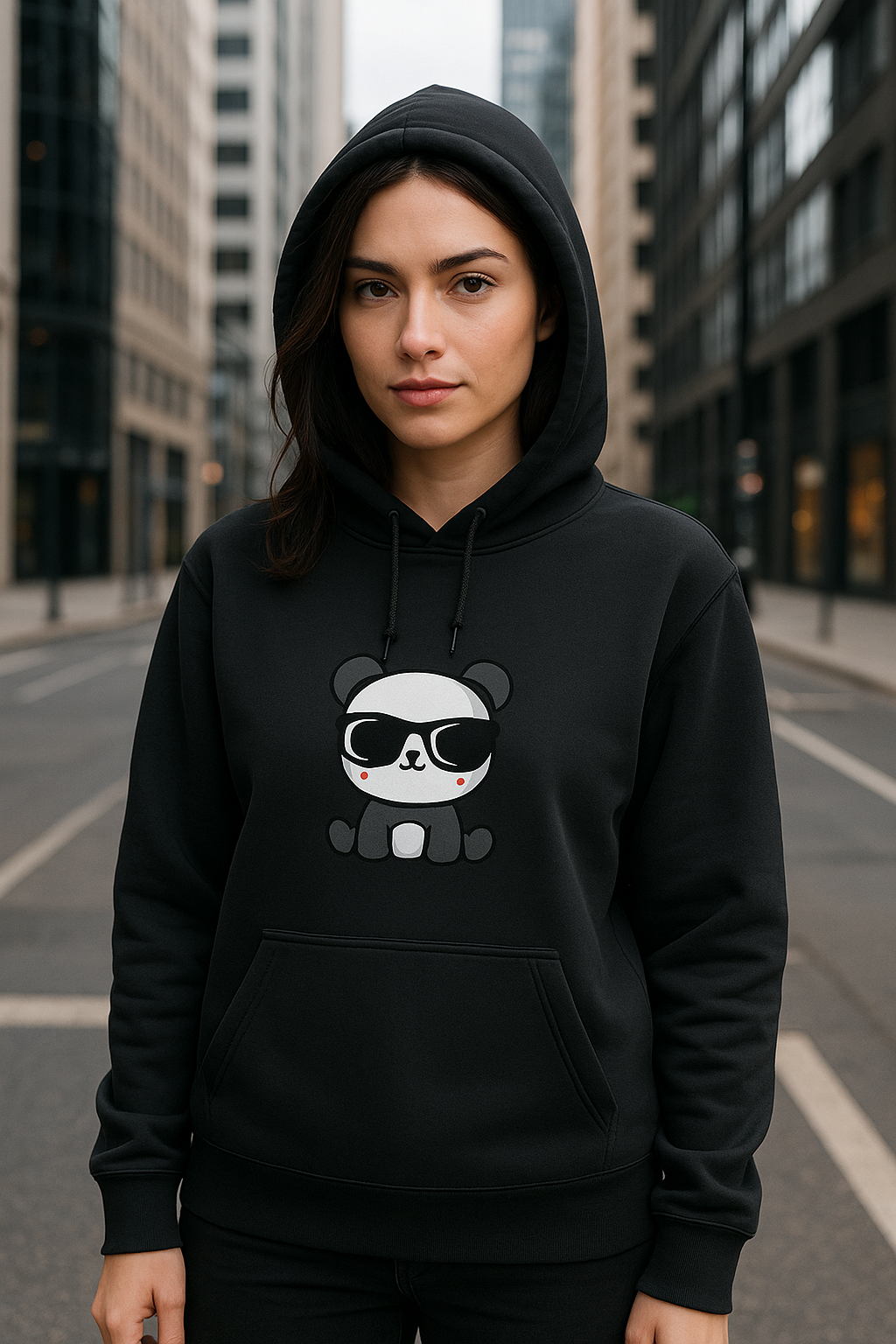 Wavy Women's Cute Panda Hoodie