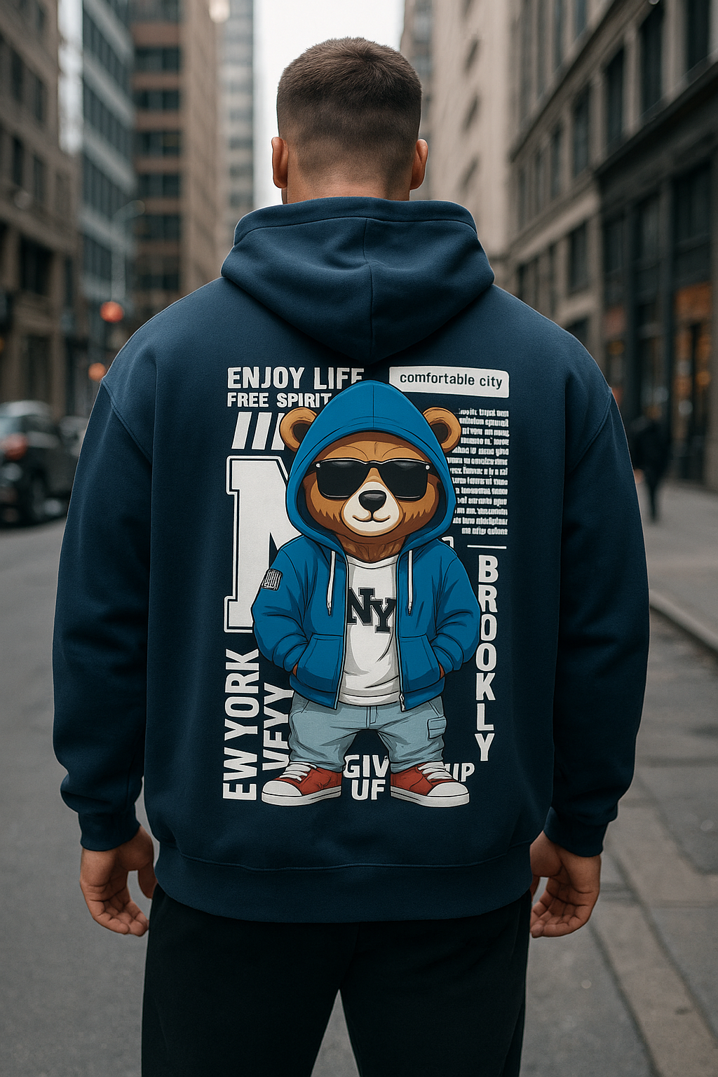 Wavy Cool Bear Edition Unisex Hoodie