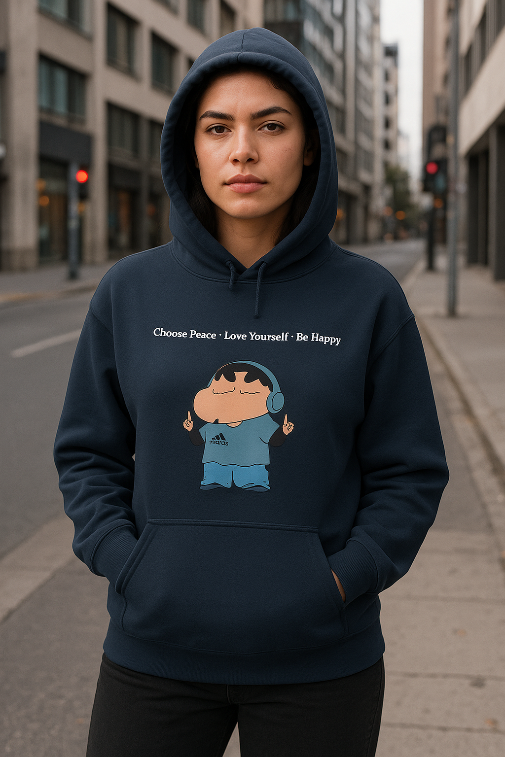 Wavy Shinchan Women's Hoodie