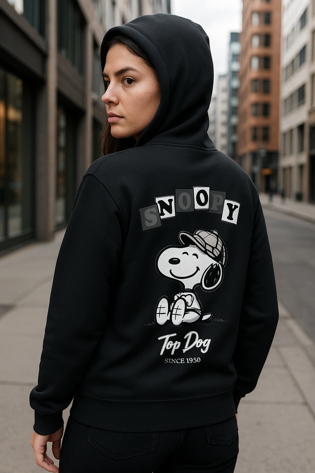 Wavy Snoopy Dog Edition Women's Hoodie