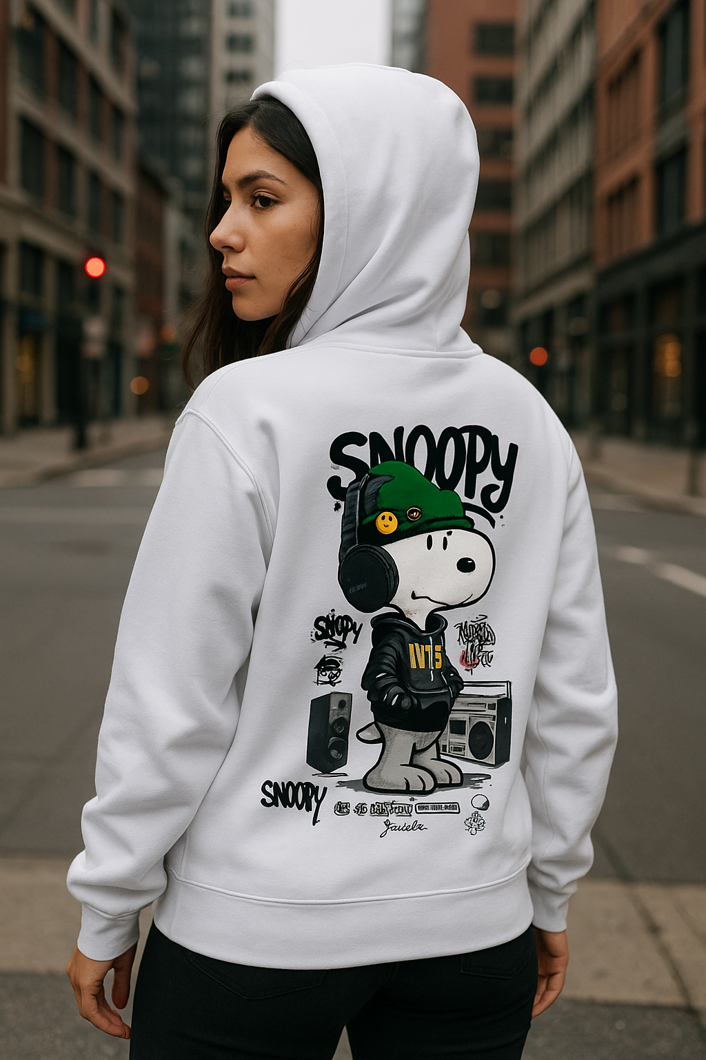 Wavy Snoopy Women's Hoodie