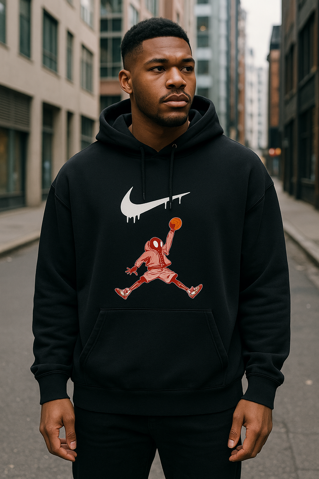 Wavy Nike X Spidy Unisex Oversized Hoodie
