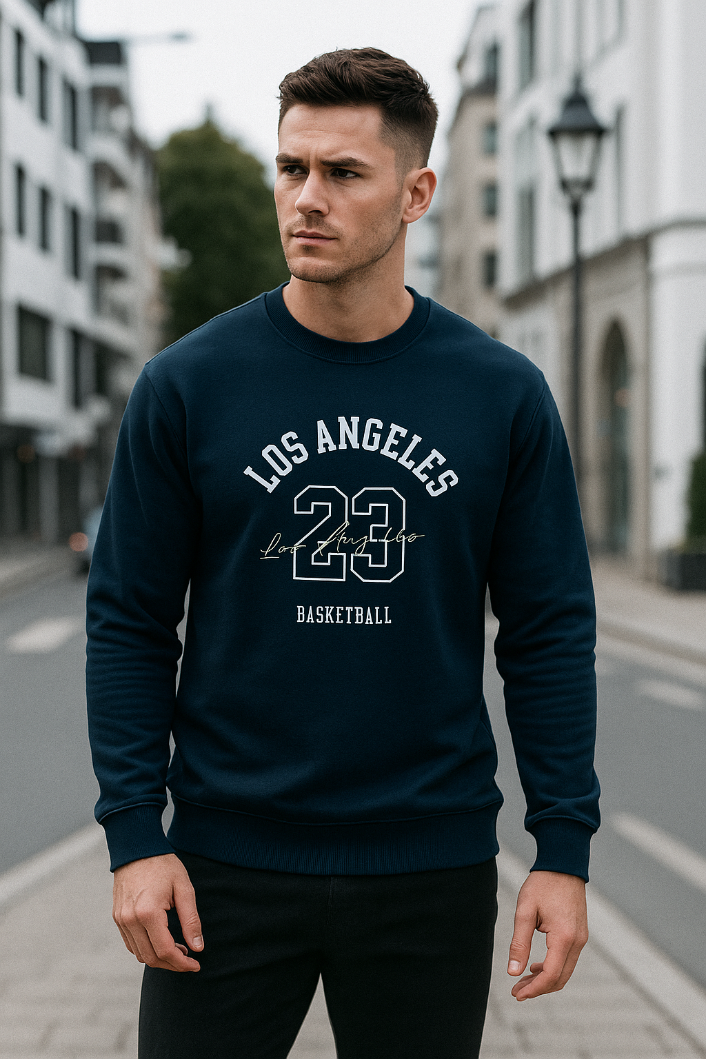 Wavy Los Angeles Basketball 23 Unisex Oversized Sweatshirt