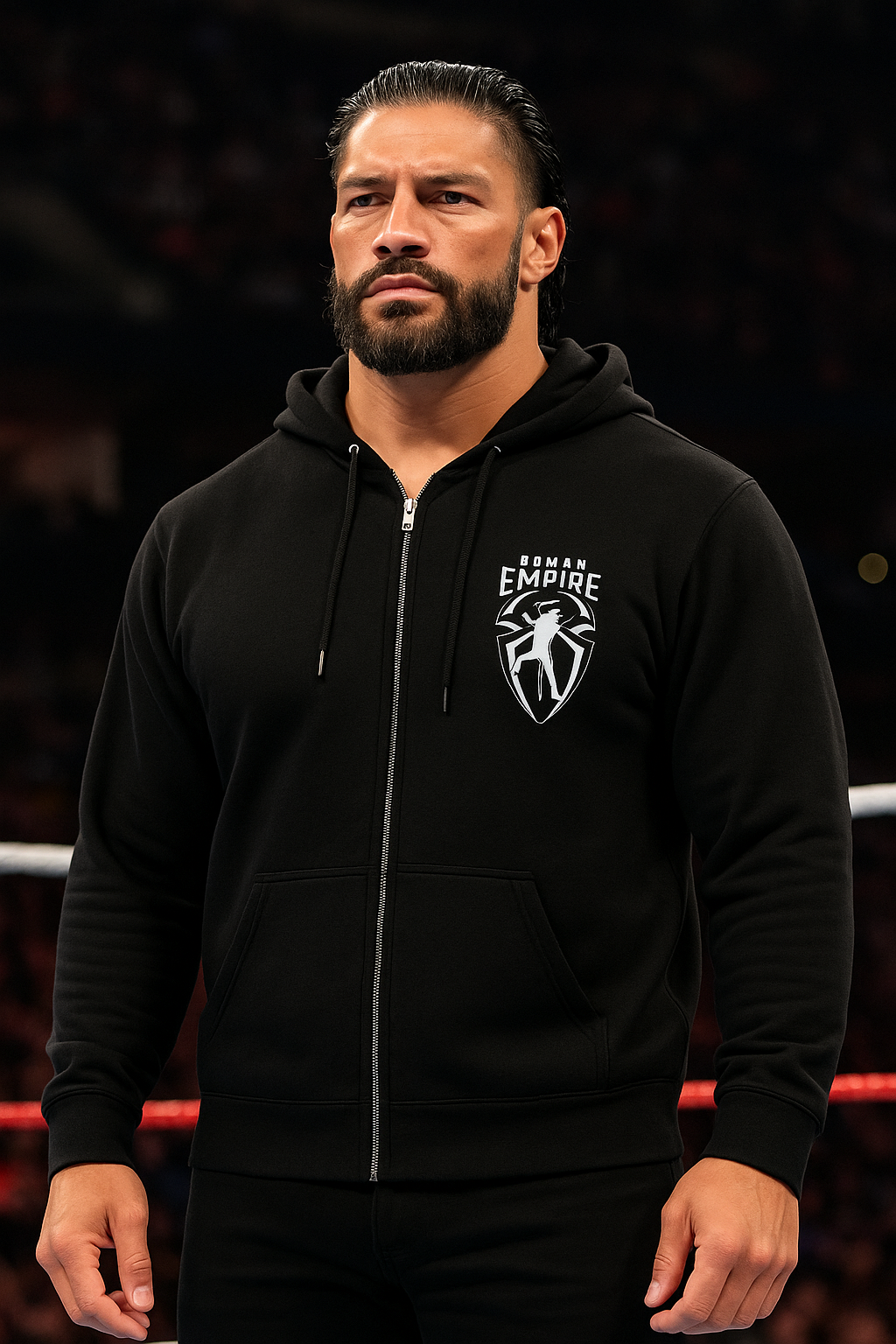 Wavy WWE Roman Reigns Head Of The Table Unisex Zip Hoodie
