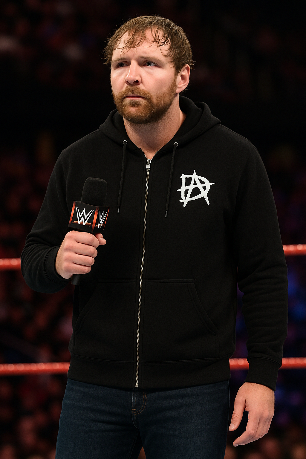 Wavy Dean Ambrose Unisex Zip Hoodie