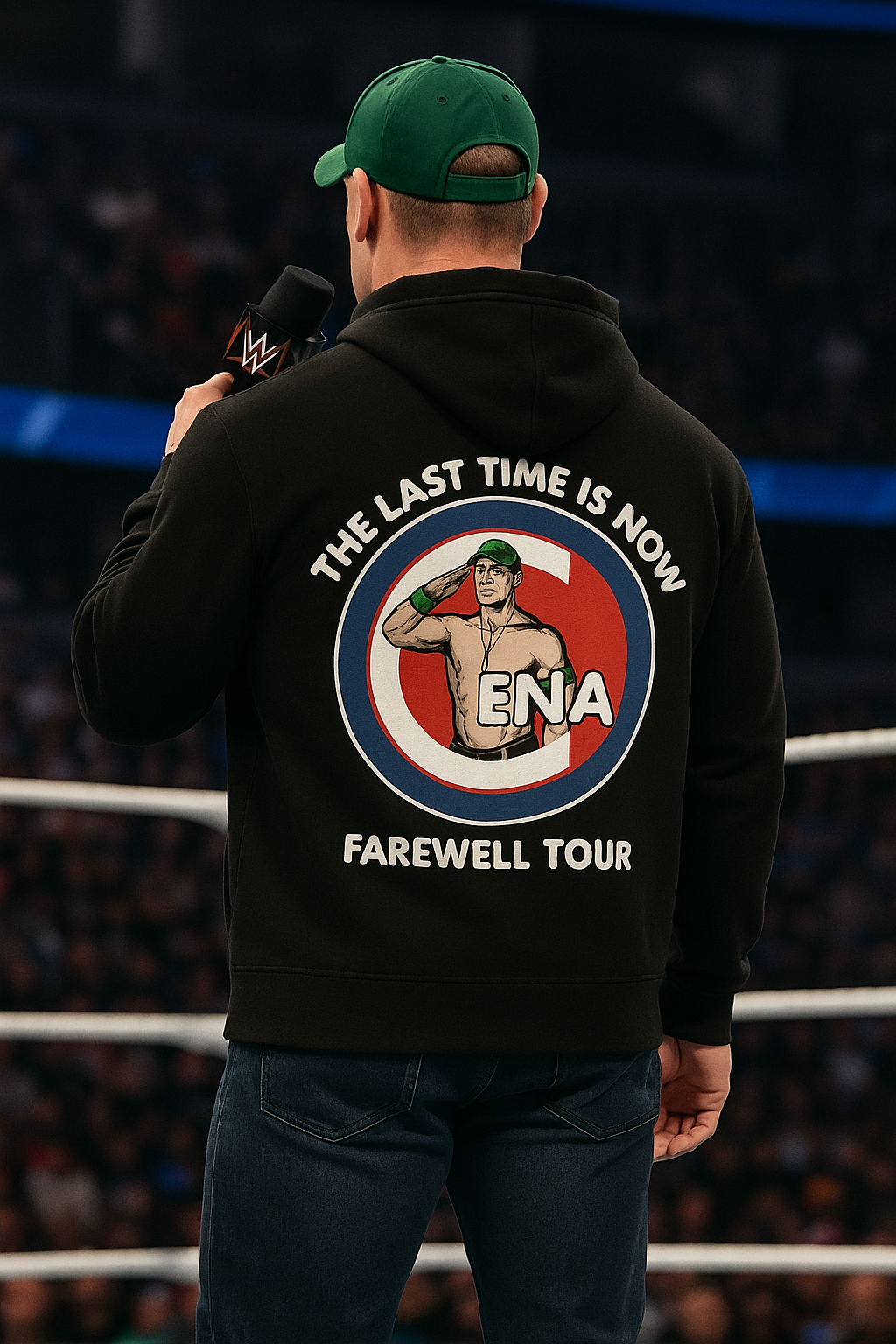 Wavy WWE John Cena Farewell Unisex Zip Hoodie