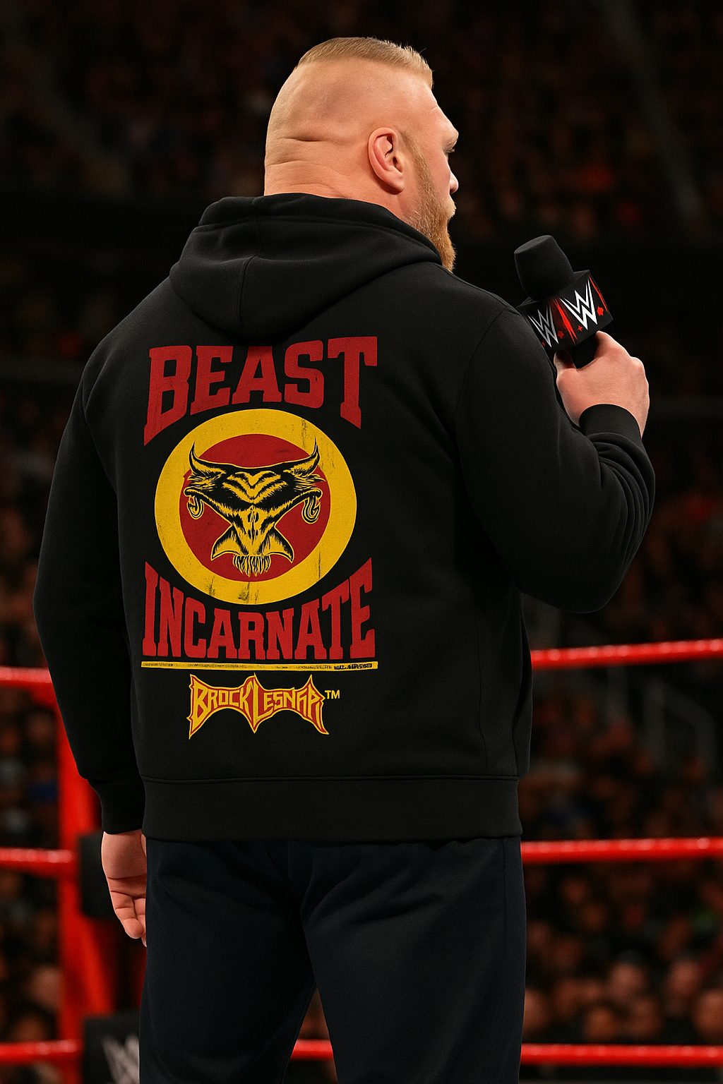 Wavy WWE Beast Brock Lesnar Unisex Zip Hoodie