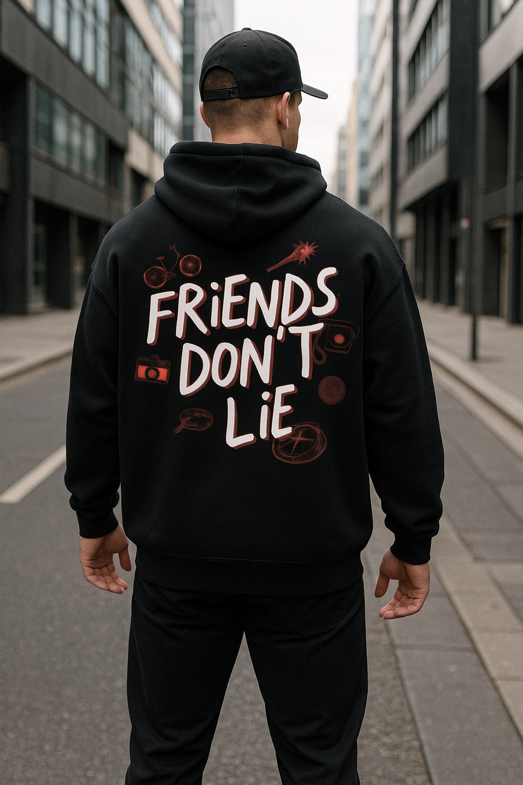 Wavy Stranger Things Unisex Oversized Hoodie