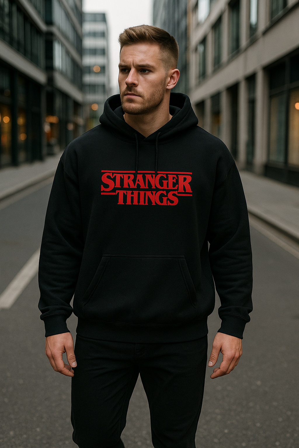 Wavy Stranger Things Unisex Oversized Hoodie