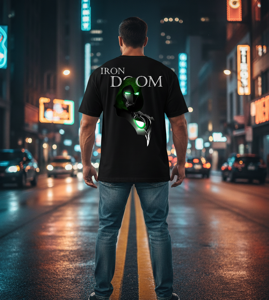 Wavy Dr Doom Oversized T-Shirt