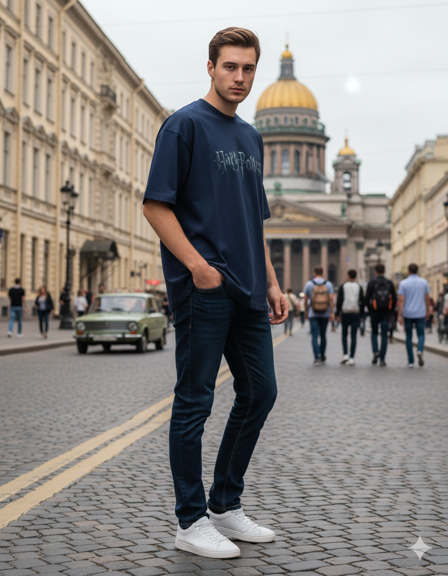 Wavy Harry Potter Oversized T-Shirt