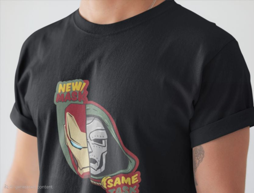 Wavy Dr.Doom Classic Crew T-Shirt